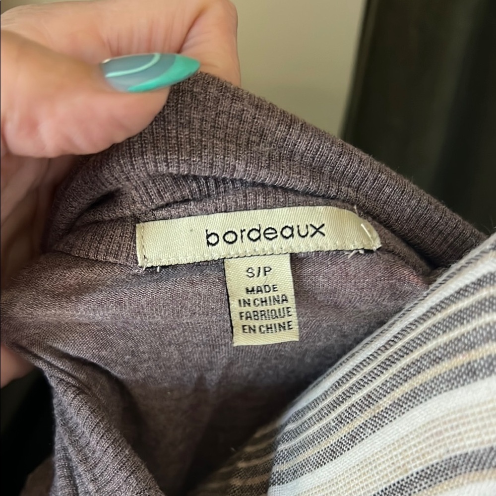 Greige Modal Button-Down Cardigan Vest - Picture 2 of 5